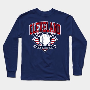 Vintage Cleveland Baseball Long Sleeve T-Shirt